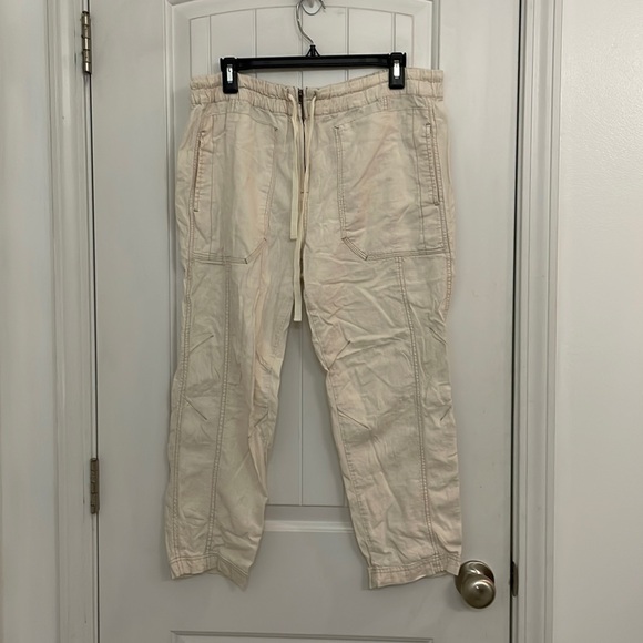 Free People off white oversized pant size small - Picture 1 of 7